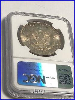 1884 O Morgan Silver Dollar Ngc Ms65 Rainbow Type Toning Best Toning Type