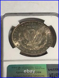 1884 O Morgan Silver Dollar Ngc Ms65 Rainbow Type Toning Best Toning Type