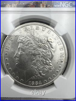 1884 O/O HOT 50 VAM 10 NGC MS61 GENE L HENRY LEGACY Morgan Silver Dollar