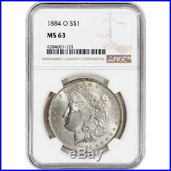 1884-O US Morgan Silver Dollar $1 NGC MS63