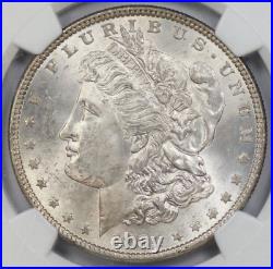1884-P NGC Silver Morgan Dollar MS63 Solid Reverse Neon Toned