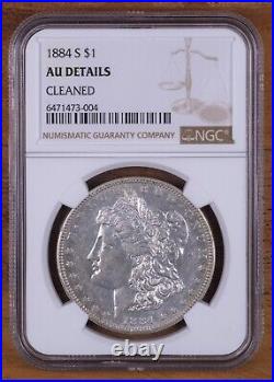 1884-S Morgan Silver Dollar NGC AU Details NMB2