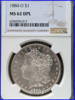 1884-o $1 Morgan Silver Dollar Ngc Ms62 Dpl (mint State / Eye Appeal!)