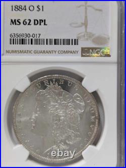 1884-o $1 Morgan Silver Dollar Ngc Ms62 Dpl (mint State / Eye Appeal!)