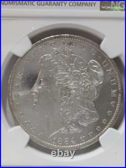 1884-o $1 Morgan Silver Dollar Ngc Ms62 Dpl (mint State / Eye Appeal!)