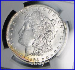 1884-o Morgan Silver Dollar Ngc Ms64 Toned Collector Coin Free Shipping