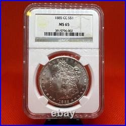 1885-CC $1 Morgan Silver Dollar Carson City NGC MS 65 Vault Worthy