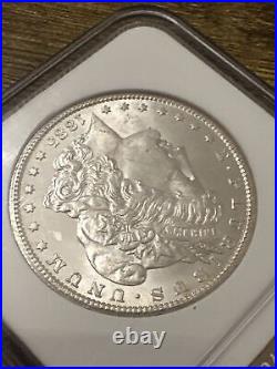 1885-CC Morgan Silver Dollar NGC MS62 Bright White Beauty Sharp Details