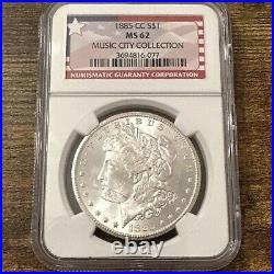 1885-CC Morgan silver dollar, NGC MS62 Music City Collection She Sings To Me