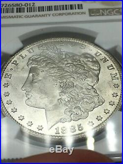 1885-CC NGC MS64 Morgan Silver Dollar Frosty Mint Luster Blast White Coin