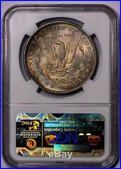 1885 Morgan NGC MS64 CAC-Verified Silver Dollar, Color-Toned on Both Sides