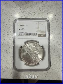 1885-O $1 Morgan Silver Dollar NGC MS63 Certified
