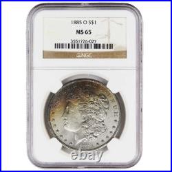 1885-O $1 Morgan Silver Dollar NGC MS65 Brown Label