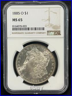 1885-O Morgan Dollar NGC MS65