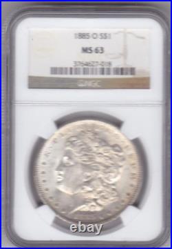 1885 O Morgan Silver Dollar $1 NGC MS63 New Orleans Mint