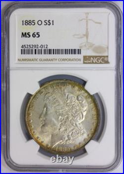 1885-O Morgan Silver Dollar $1 NGC MS65? Nice Toning