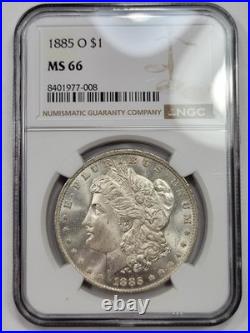 1885 O Morgan Silver Dollar $1 NGC MS66 Great Flashy Luster New Orleans K206