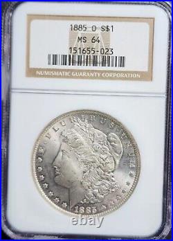 1885 O Morgan Silver Dollar NGC Graded MS 64 CX22