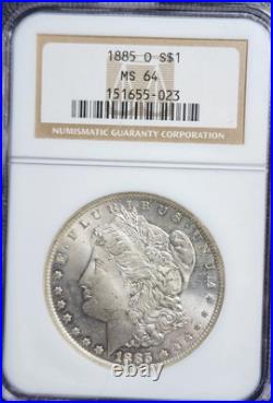 1885 O Morgan Silver Dollar NGC Graded MS 64 CX24