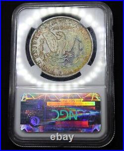 1885 O Morgan Silver Dollar NGC Graded MS63 CAC Rainbow Color Toning Toned Coin