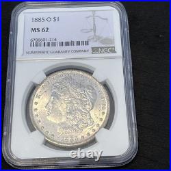 1885 O $Morgan Silver Dollar NGC MS 62 Rare Key date Original Us