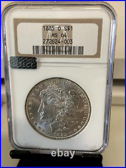 1885-O Morgan Silver Dollar, NGC MS-64! Older Slab