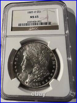 1885 O Morgan Silver Dollar NGC MS 65 Premium Quality