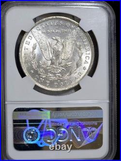 1885-O Morgan Silver Dollar NGC MS64 Rainbow Textile Toned Coin See Video UNC $1