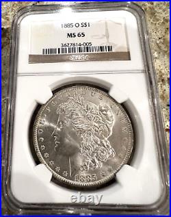 1885-O Morgan Silver Dollar NGC MS65 Beautiful Coin? Superb Eye Appeal