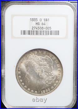 1885 O Morgan Silver Dollar Vintage Fatty NGC Holder MS 64