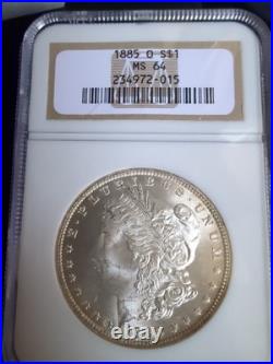 1885-O NGC MS64 Morgan Silver Dollar $1 234972-015 1885-O NGC MS64 Morgan Silver Dollar $1 234972-015
