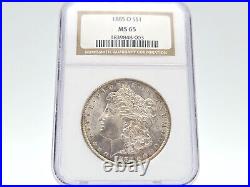 1885-O NGC MS65 Morgan Silver Dollar Beautiful Eye Appeal, Great Specimen 003