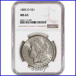 1885-O US Morgan Silver Dollar $1 NGC MS63