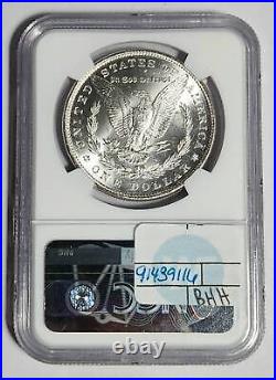 1885 P Morgan Silver Dollar NGC MS-63 NY Bank Hrd U. S. Treasury Bag Sight White