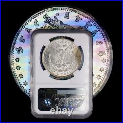 1885 o Morgan Silver Dollar NGC MS66 Star? Beautiful Rainbow Toned