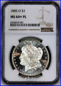 1885-o Ms64+pl Ngc Morgan Silver Dollar Premium Quality Superb Eye Appeal