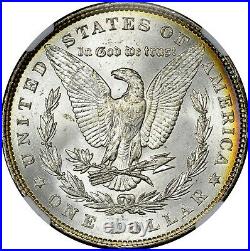 1885-p $1 Morgan Silver Dollar Ngc Ms-62 Rainbow Toned Toning 011 Trusted