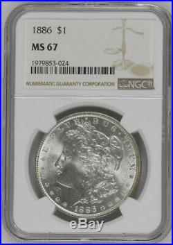 1886 Morgan Silver Dollar MS67