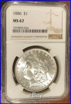 1886 Morgan Silver Dollar MS67