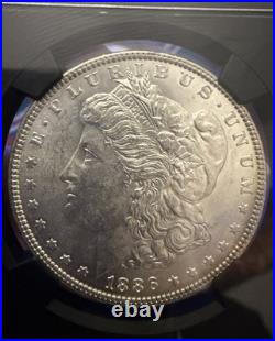1886 Morgan Silver Dollar NGC MS63 Original Bag Fragment Series