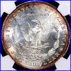 1886 Morgan Silver Dollar NGC MS65? Beautiful Toning! 