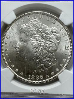 1886 NGC MS67 Morgan Silver Dollar Top 1,200 1886 Graded Coin Wow! 