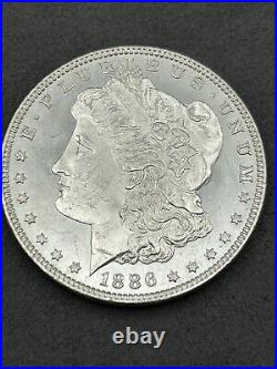 1886-P BU/MS+ DMPL Morgan Silver Dollar WATCH VIDEO PQ Nice Mirrors