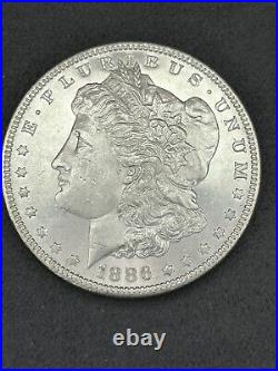 1886-P BU/MS+ DMPL Morgan Silver Dollar WATCH VIDEO PQ Nice Mirrors