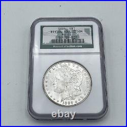 1886 P Morgan Silver Dollar NGC Graded MS64 Binion Collection