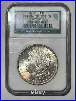 1886 P Morgan Silver Dollar NGC MS-65 Binion Collection