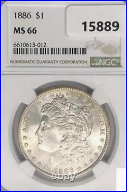 1886 P Morgan Silver Dollar NGC MS66. NO RESERVE