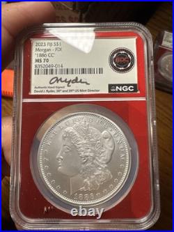 1886-cc Ngc Ms-70 Fdi 2023 Fiji Morgan Dollar
