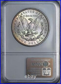 1886-p $1 Morgan Silver Dollar Ngc Ms64 #256423-041 Mint State / Some Toning