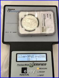 1887 $1 Morgan Silver Dollar NGC MS 67 White Top 600 Coin! Wow! 